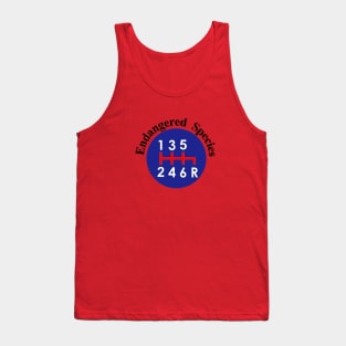 Endangered Species gear shift logo Tank Top